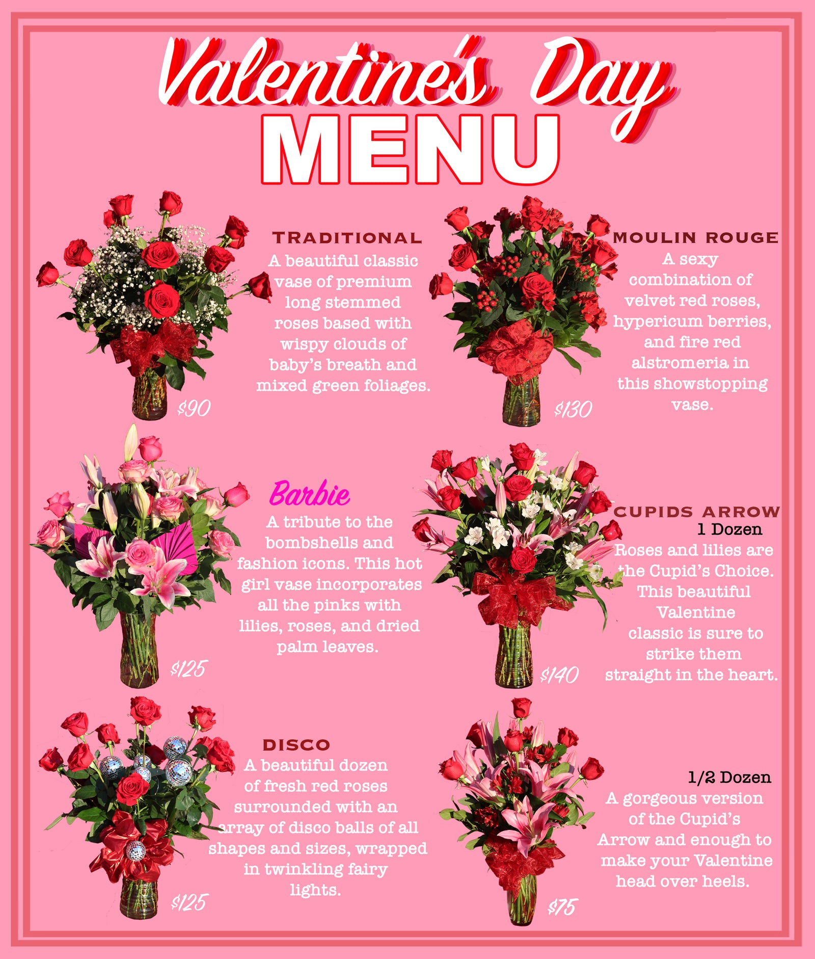 Valentine's Day Menu