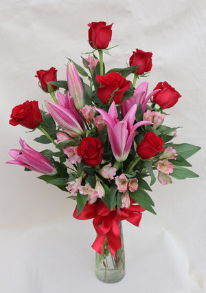 Deluxe Roses and Lilies